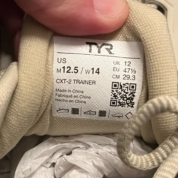 TYR CXT-2 Trainer Taupe and Mint Sneakers - Picture 8 of 8